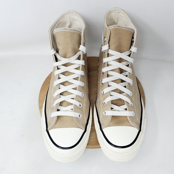 Converse‎ Chuck Taylor 70 Hi Shoes Mens 9.5 Light Brown Classic Retro Sneakers - Picture 4 of 13